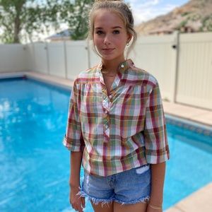 Vintage Pykettes Plaid Tunic